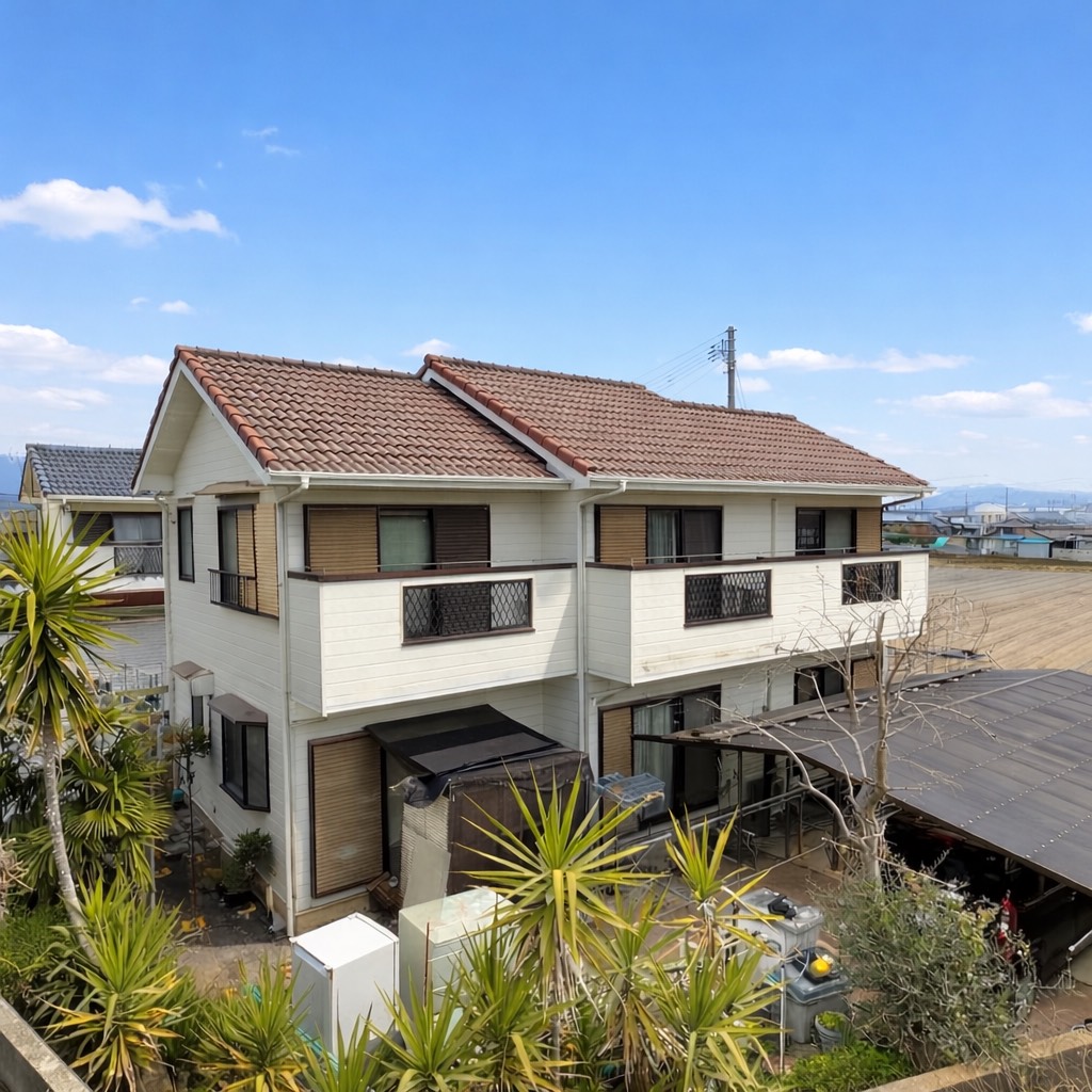 観音寺市で外壁と屋根を同時に塗装するか検討する戸建住宅のイメージ